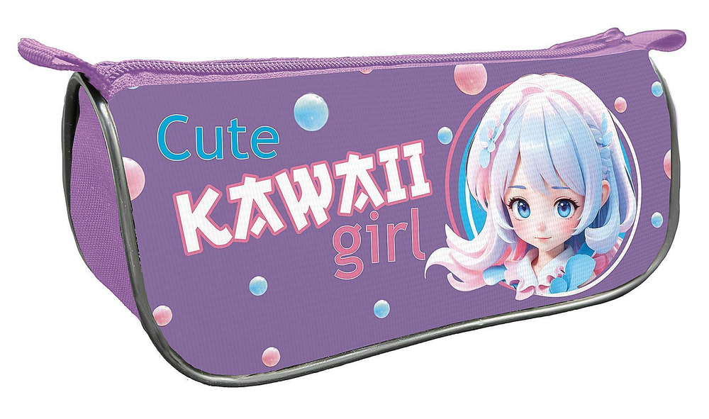 Пенал-косметичка объемный на молнии премиум, 220/105/65 "Очаровательная малышка 2025" (Пчелка)