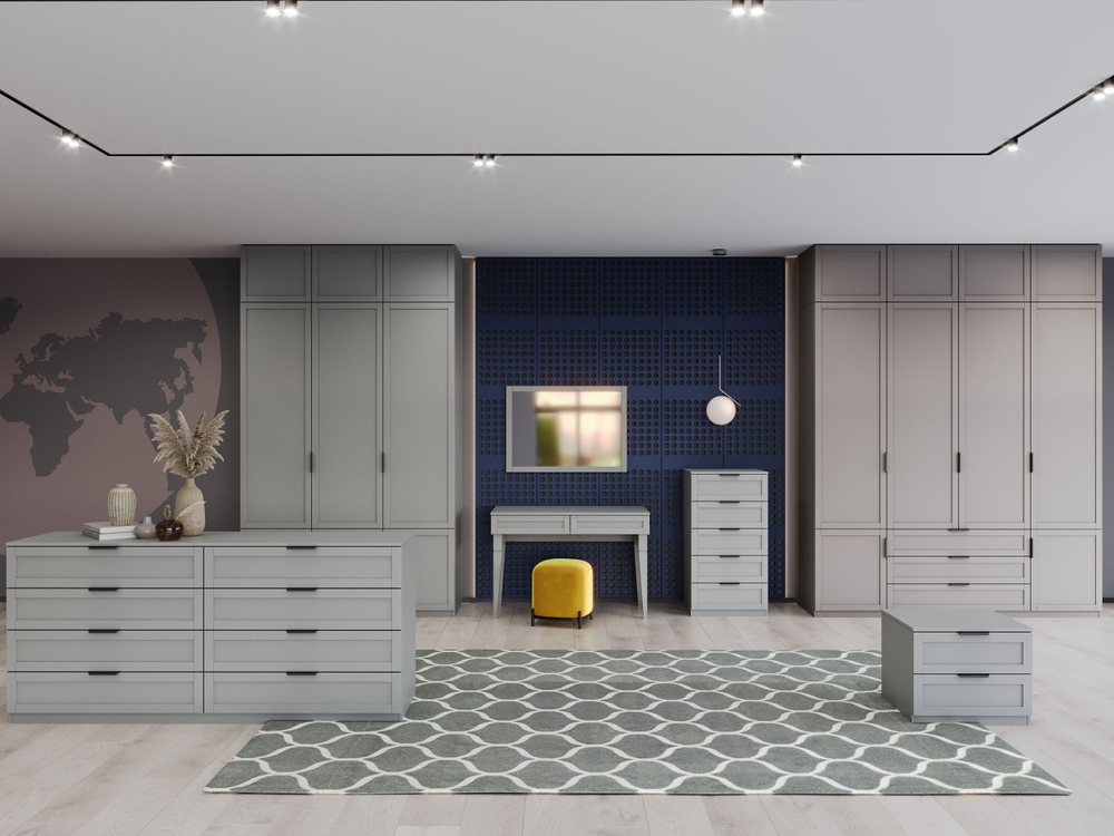 Зеркало Нордик, серое