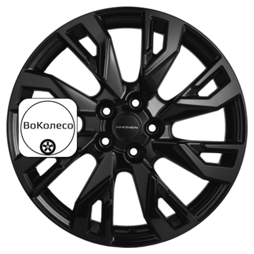 7x18/5x114,3 ET53 D54,1 KHW1809 (Geely Coolray) Black Khomen Wheels