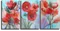 Модульная картина "Триптих акварельных цветов"