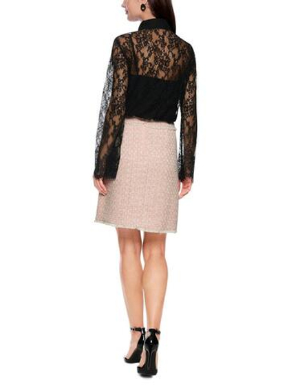 Marc Cain Блуза из прозрачного кружева с подкладкой