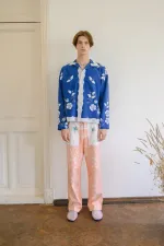 Рубашка Soeurs украшенная с аппликациями синяя