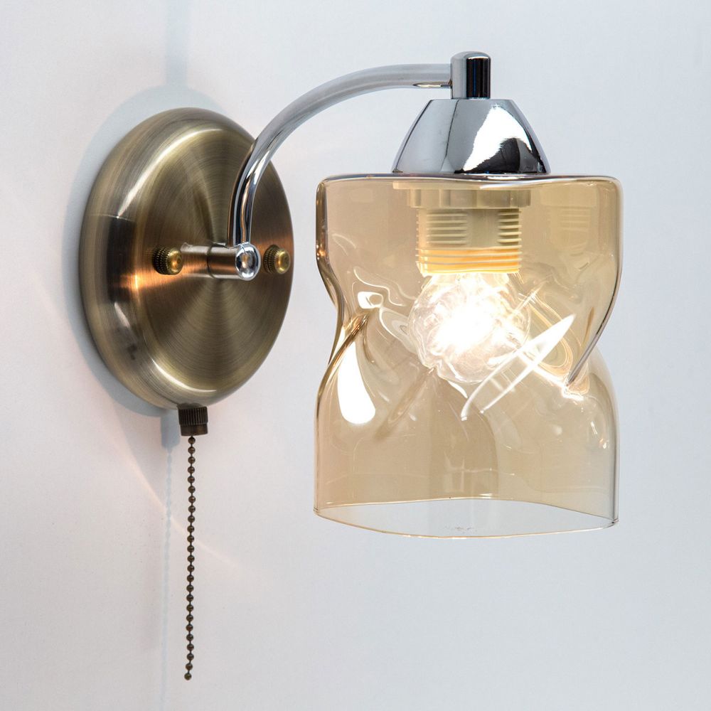 Citilux Плутон CL170312 Бра с выключателем Бронза Хром