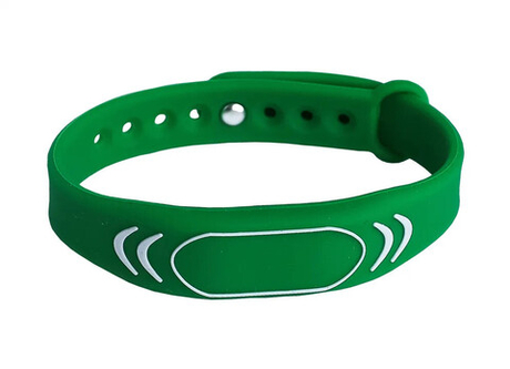 RFID браслет доступа MIFARE “SPORT” ЗЕЛЕНЫЙ, с застежкой