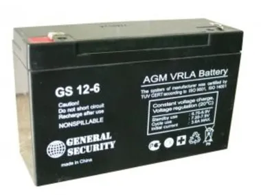 Аккумуляторы GENERAL SECURITY GS12-6 - фото 1