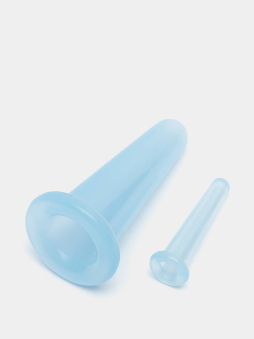 Набор вакуумных банок для массажа силиконовые 2 шт (d=1,6 и 3,9 см)