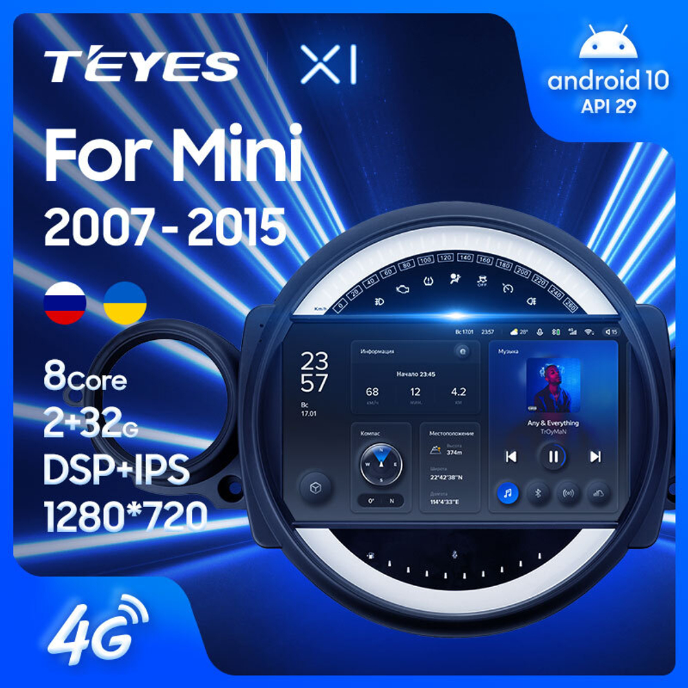 Teyes X1 9"для BMW Mini 2007-2015