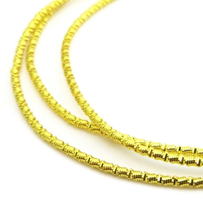 Канитель мягкая KAN/MS, 1,5 мм, глянец, светлое золото