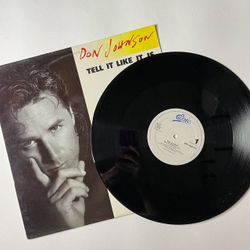 Винтажная виниловая пластинка LP Don Johnson Tell It Like It Is (Holland 1989) Maxi Single 45 RPM