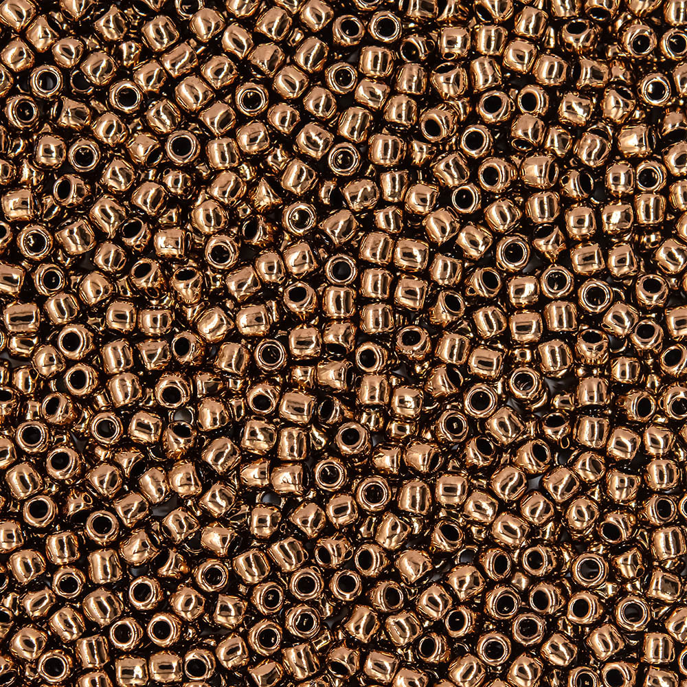 Японский бисер TOHO Round 11/0 (№221), металлизированный, непрозрачный глянцевый