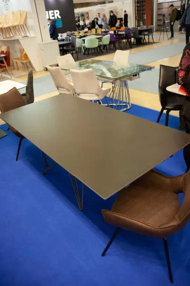 Стол раздвижной Everest 160-220х90 см, черный камень