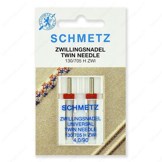 Иглы стандартные двойные 130/705H ZWI № 90/4.0 (2 шт.)