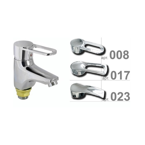 Смеситель для умывальника ПСМ 740-КТ/017 однорычажный, без гибкой подводки, короткий излив