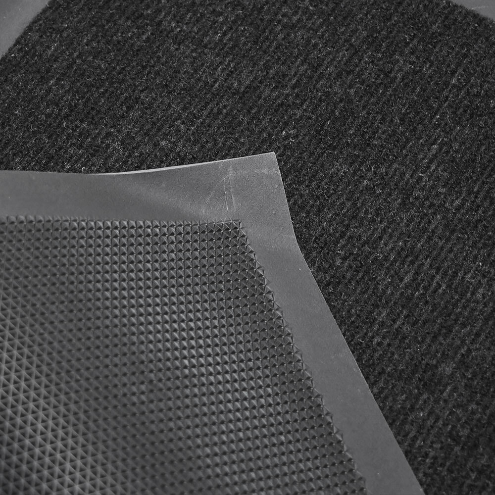 Коврик влаговпитывающий ребристый 50*80см, черный