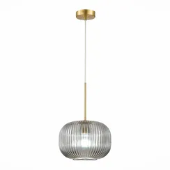 SL1154.303.01 Подвес ST-Luce Латунь/Дымчатый E27 1*60W ГРАН
