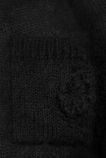 Чёрный кардиган из мохера