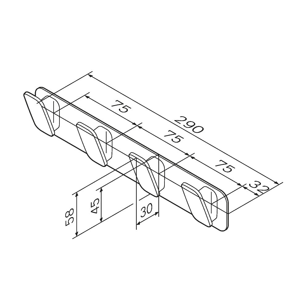 Крючок для полотенец AM.PM Inspire V2.0 A50A35900 Хром