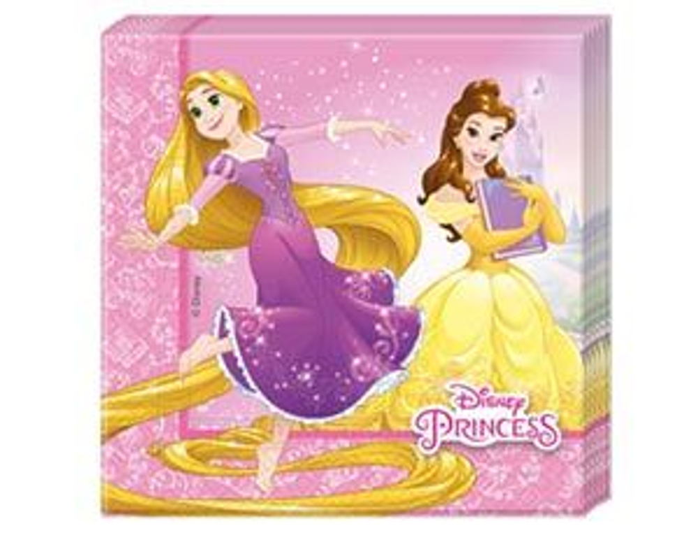 Салфетка Принцессы Герои 33см 20шт.