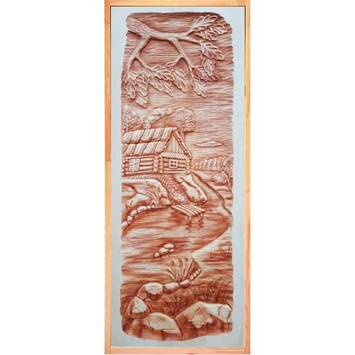 Дверь массив "Баня, дуб"