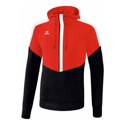 Мужская кофта теннисная Erima Squad Hoody Men - Red, Black