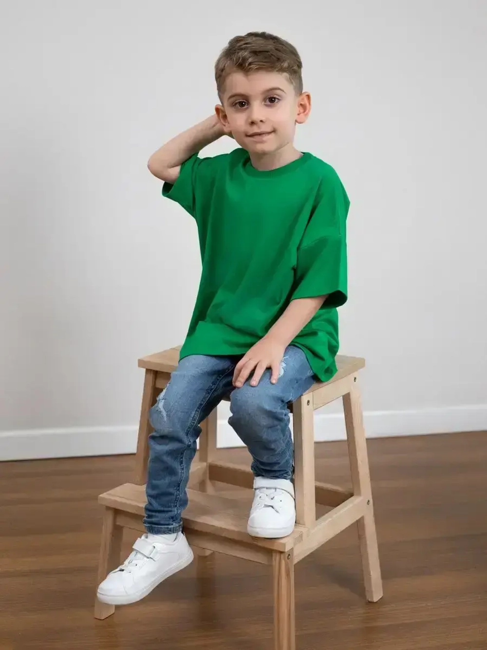 Футболка оверсайз базовая для детей и подростков