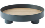 Поднос MUUTO пластик/шпон/dark green 300х300х72h коллекция PLATFORM
