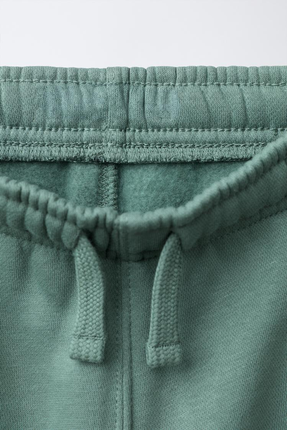 ZARA БРЮКИ-ДЖОГГЕРЫ С НАДПИСЬЮ, ЦВЕТ МОРСКОЙ ВОЛНЫ