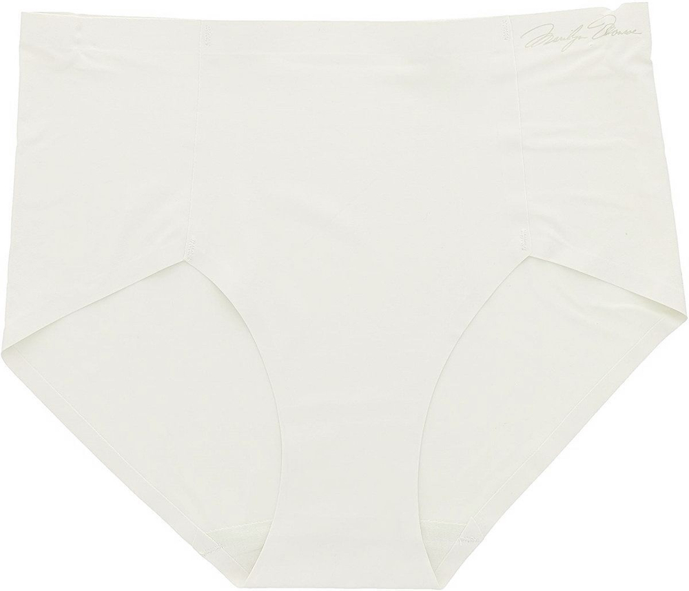 Гладкие бесшовные высокие трусики (Размер: M) (Цвет: пудровый)