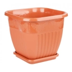 Горшок цв. Лозанна 8л квадратный (коричневый) (комплект 16 шт)