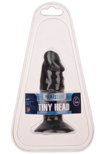 Чёрный анальный фаллос MENZSTUFF TINY HEAD - 13 см. (Цвет: черный)