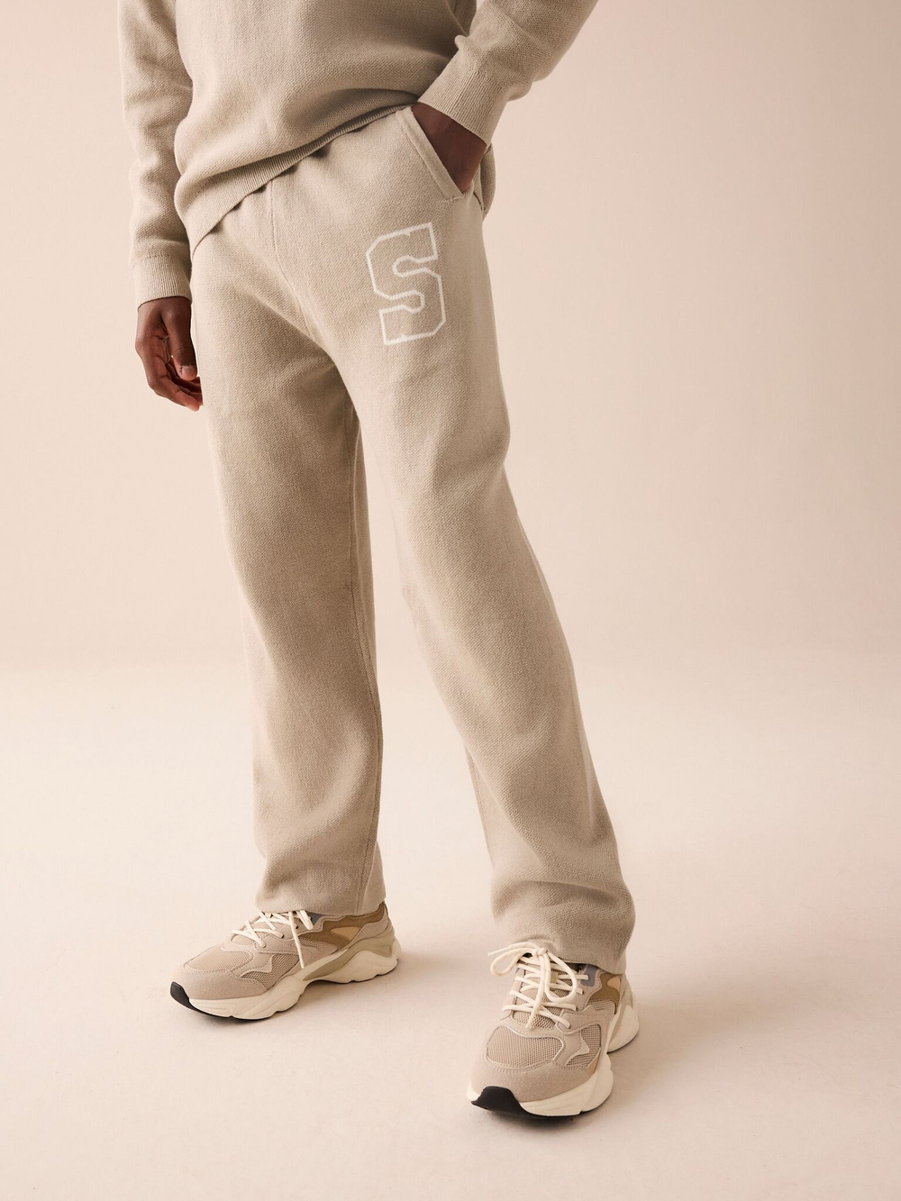 Джемпер и брюки в комплекте для мальчика Next E27-906, Бежевый