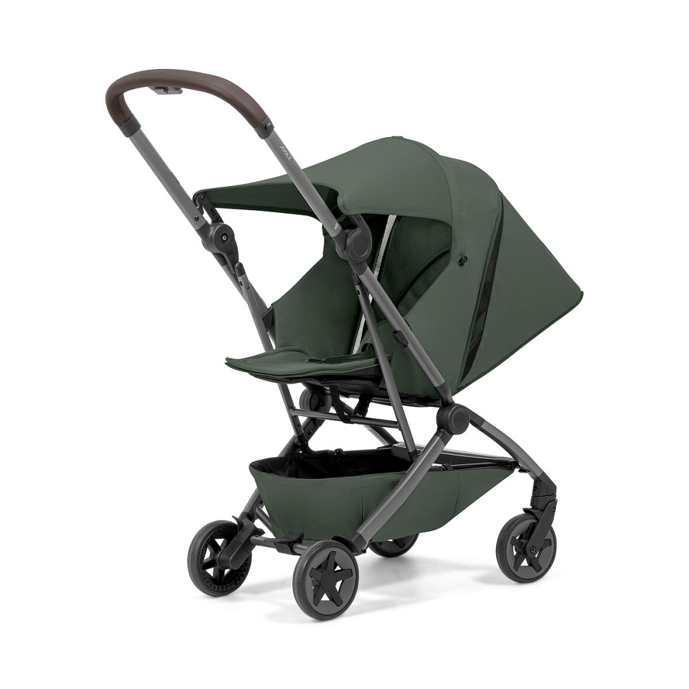 Детская прогулочная коляска Joolz Aer 2 с бампером и реверсивным блоком Forest Green
