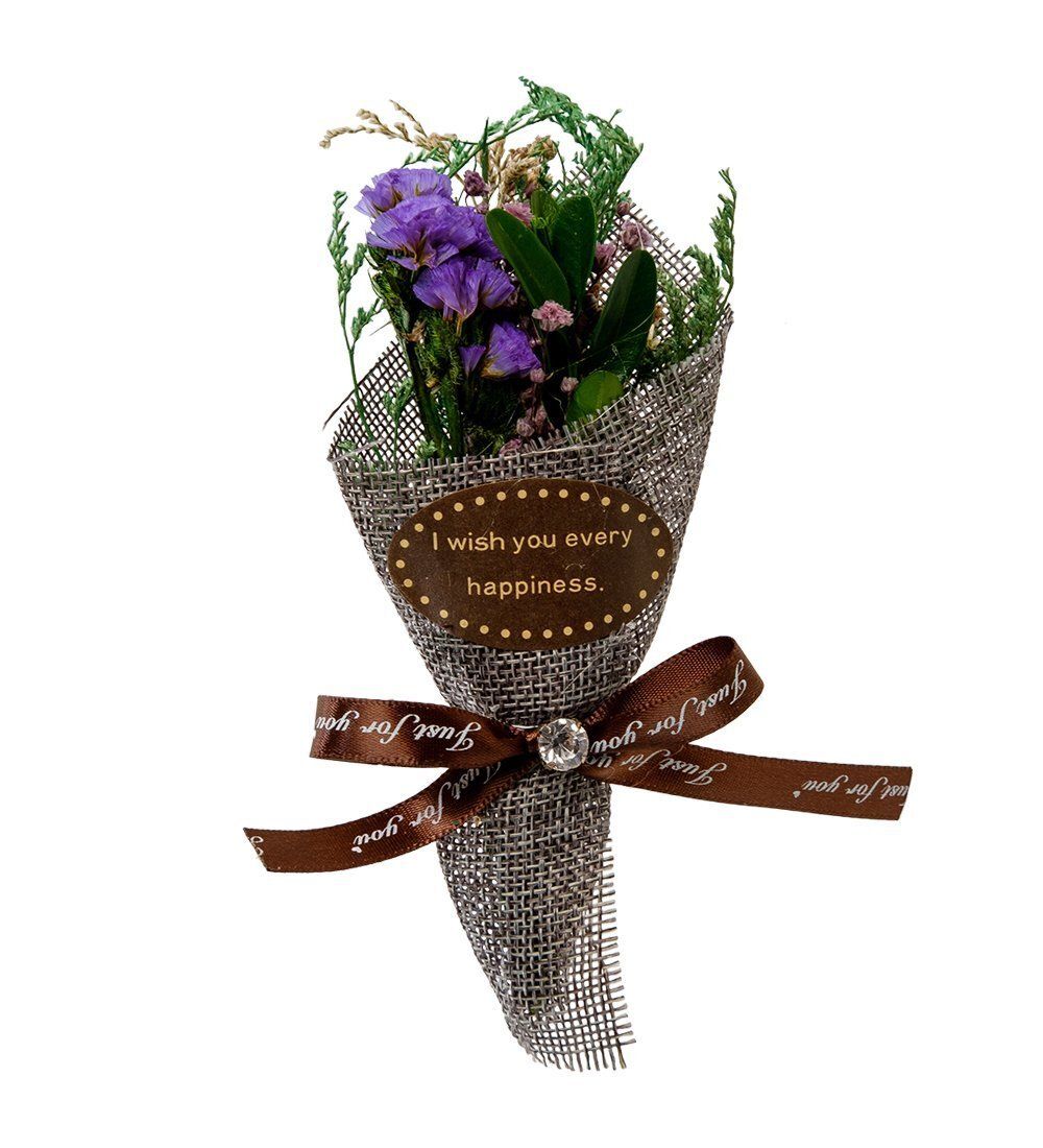 DF-95 Букет из сухоцветов в цилиндрической коробке «Спасибо тебе!» - Вариант A