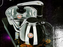 183489Y1 УЦЕНКА Чайная доска + плитка, темная 82*45*8