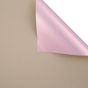 Пленка матовая двусторонняя Розовое золото/Светло-коричневый