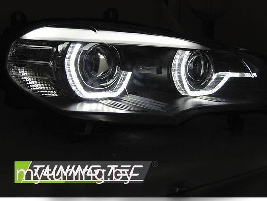 Передние фары AE DRL LED BLACK HID для BMW X5 E70