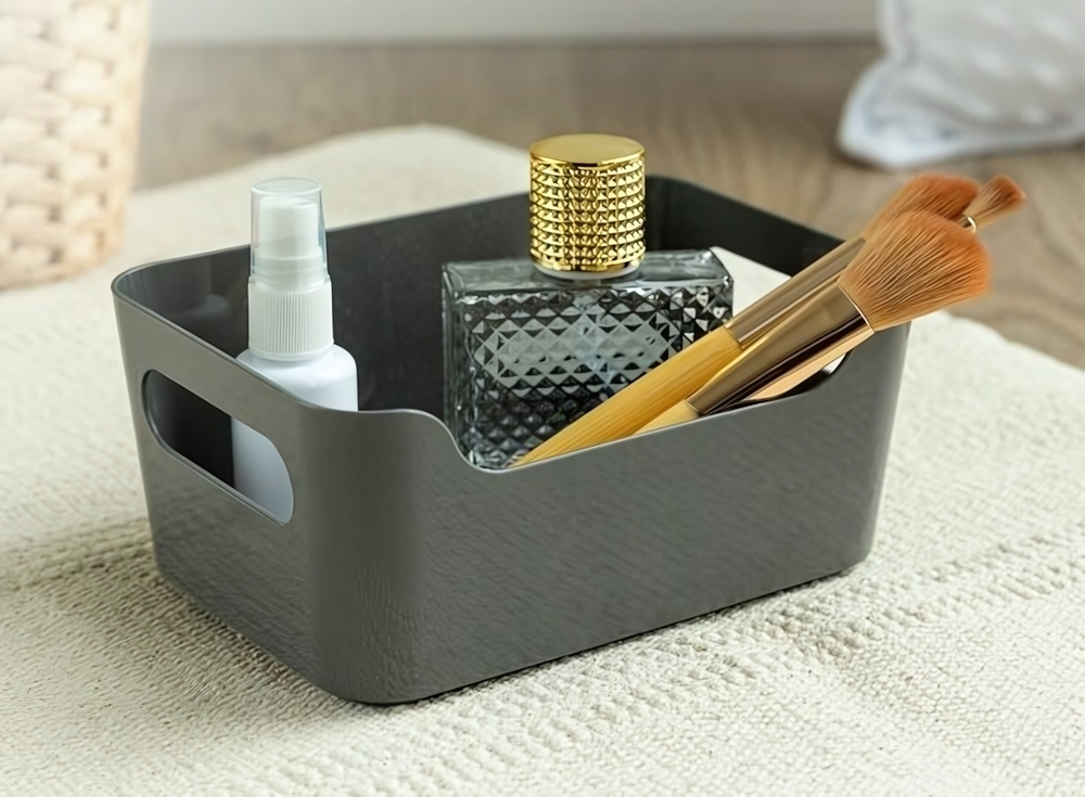 Корзинка универсальная для хранения «SCANDI», цвет серый, 17*12*7,5 см, 1,2л