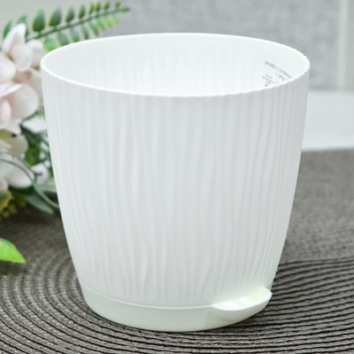 Горшок цветочный Флис 0,7л (белый)