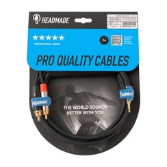 HeadMade Pro 2RCA - 3.5mm Black 2m