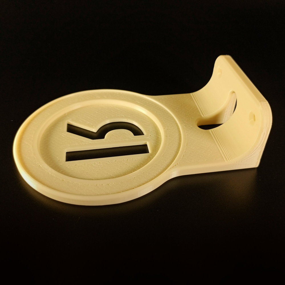 Настенный кронштейн-полка для Яндекс станции мини2 (Алиса), 3D печать, бежевый