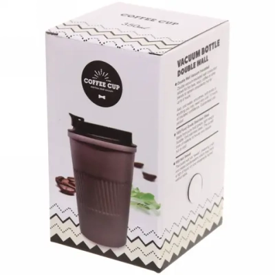 Термокружка 350мл «TEPLO» молочная