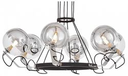 Подвесная люстра LUMINA DECO MARSEO LDP 9110-6 BK+CHR