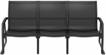 Диван пластиковый трехместный Siesta Contract Pacific Lounge, черный