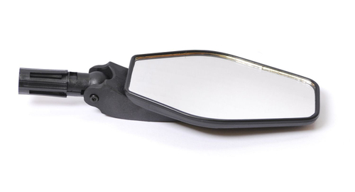 Зеркало 6-310 ромбообразное плоское 3 степ. торц. крепление (10) черное