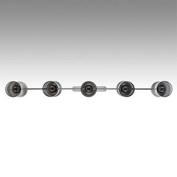 8114/10 MODERNI LN25 142 хром/дымчатый, металл/стекло Подвесной светильник G9 5*30W + E14 5*40W 220V TAUNA