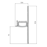 Теневой профиль ПП-04. Длина 2 м.п.