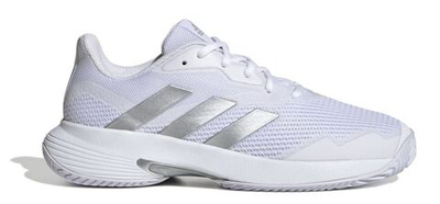 Женские Кроссовки теннисные Adidas CourtJam Control - cloud white/silver metallic/cloud white