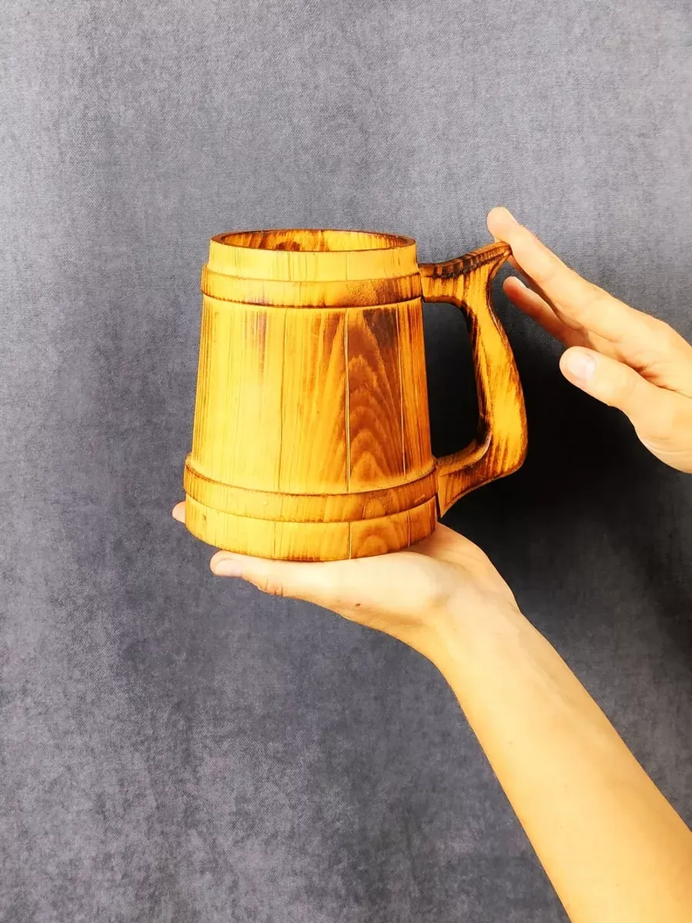 Кружка деревянная из кедра