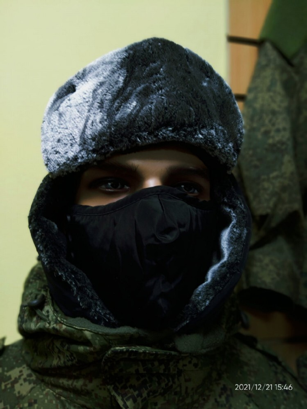 Шапка ушанка с маской