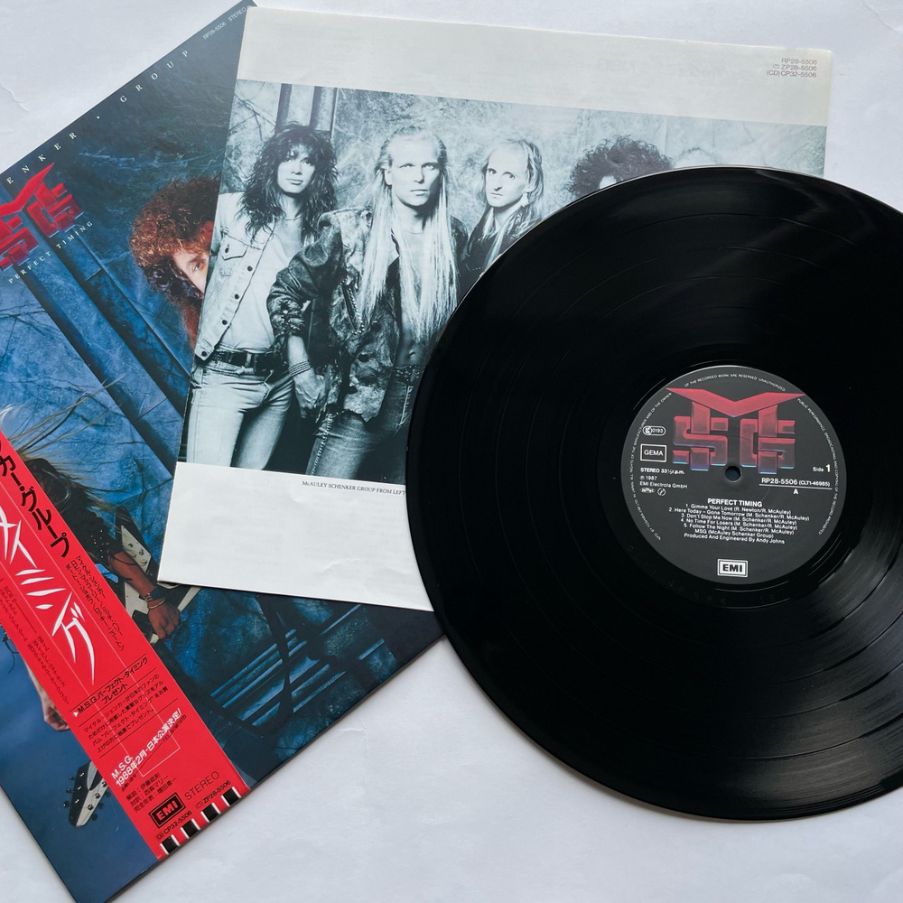 Винтажная виниловая пластинка LP The Michael Schenker Group Perfect Timing (Япония 1987) (Оби)